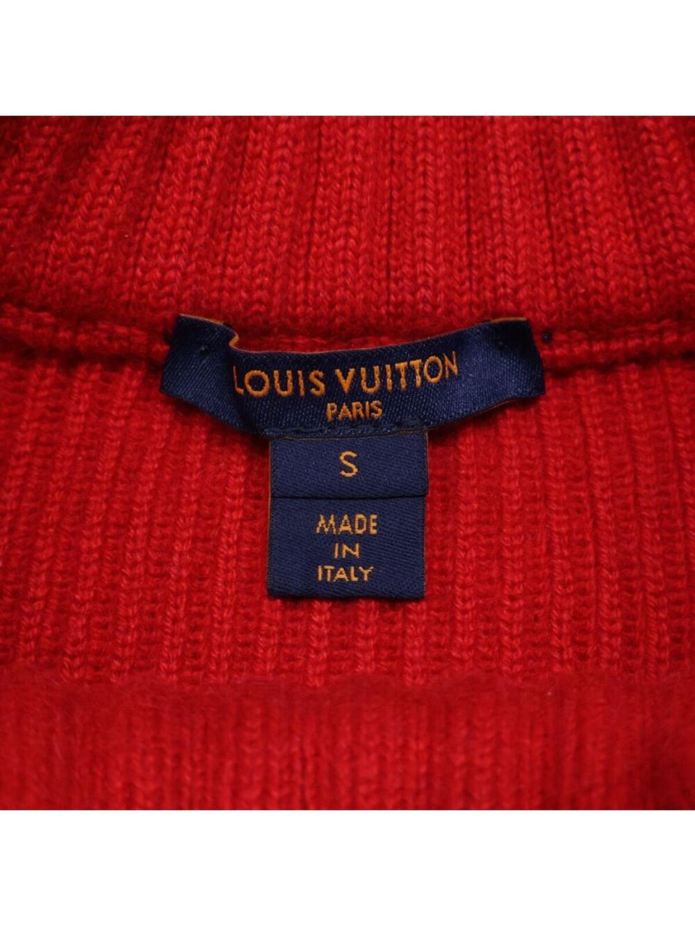 Louis Vuitton Sp1 Cashmere Nylon Logo Patch Rib Knit Pullover Sweater - Picture 4 of 9